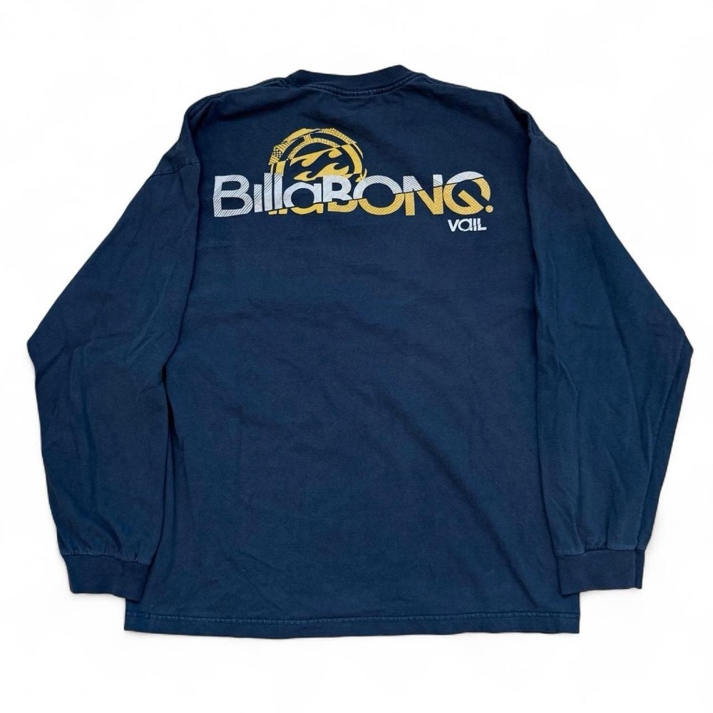 Vintage Billabong Vail Navy Blue Long Sleeve Shirt Men's XL Surfer Skater Y2K